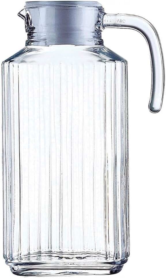 Luminarc - Quadro pichet 1,7L - couvercle plastique blanc, pratique