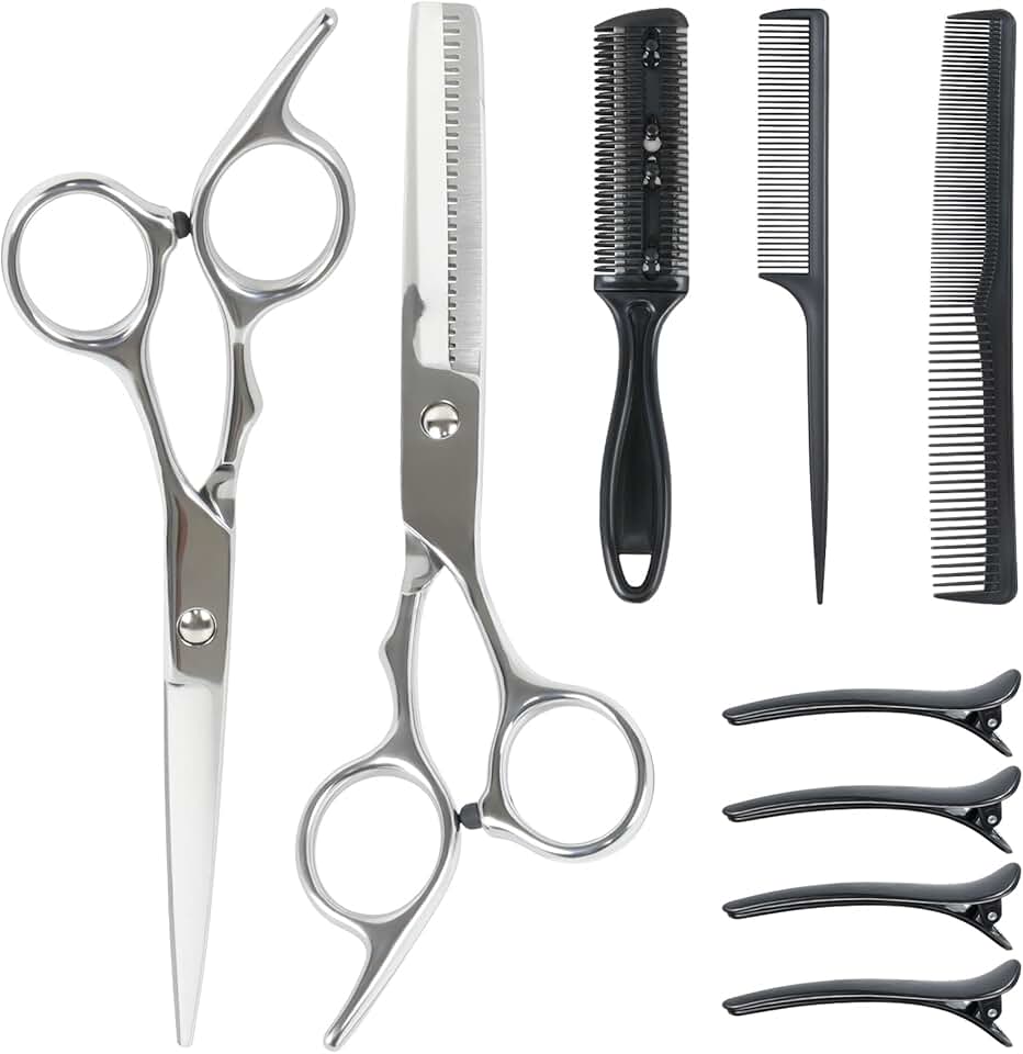 Hengxinchen - Set 9 ciseaux coiffure 6.7