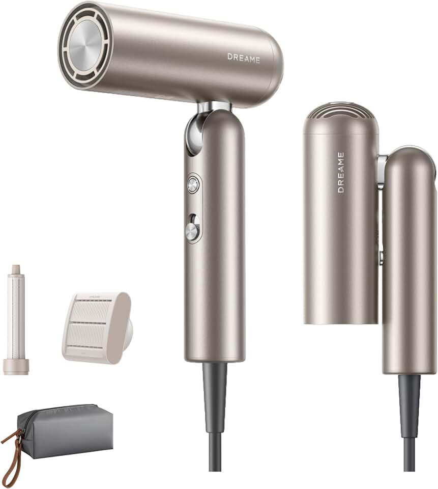 DREAME - Pocket Pro - sèche-cheveux, 300g, 110000 tr/min, ions négatifs, pliable