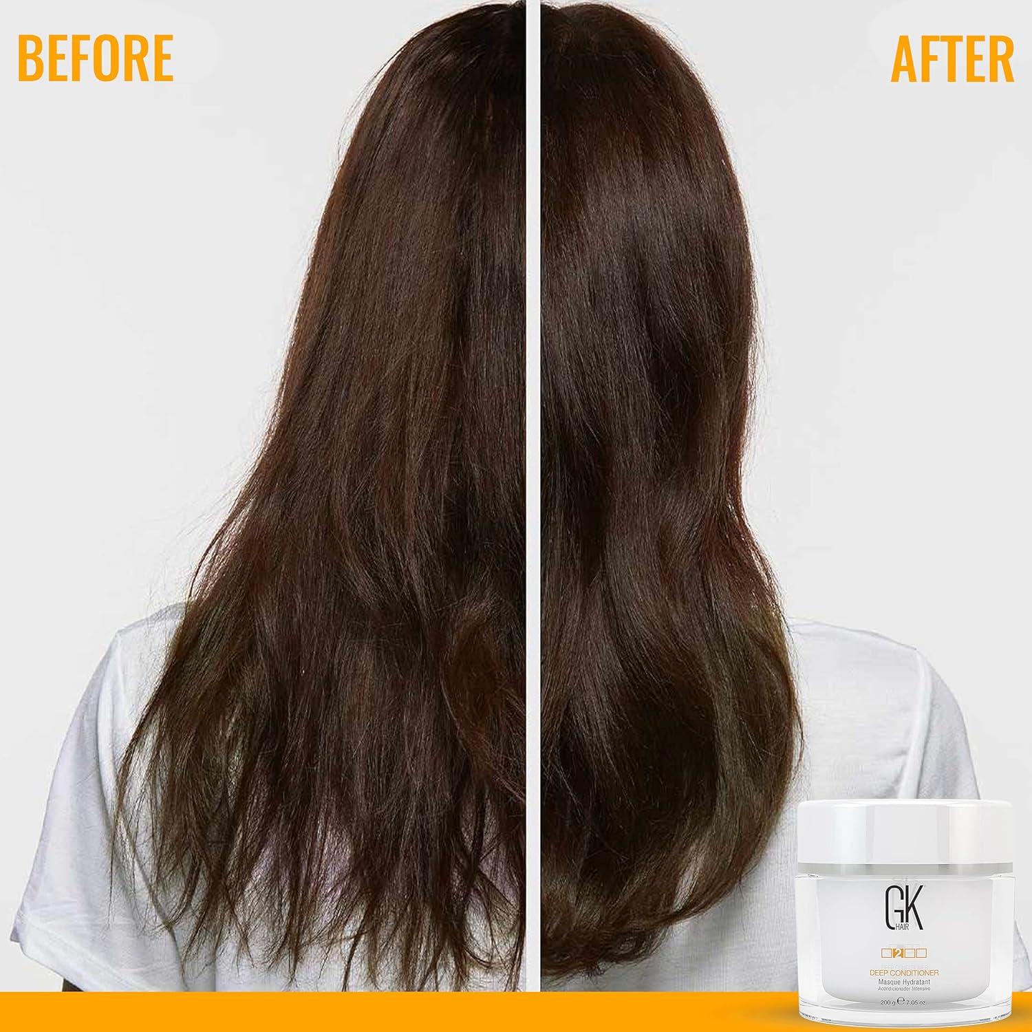 GK Hair - Global Keratin Kit - 1000ml+200g+50ml - soin cheveux abîmés GKHAIR