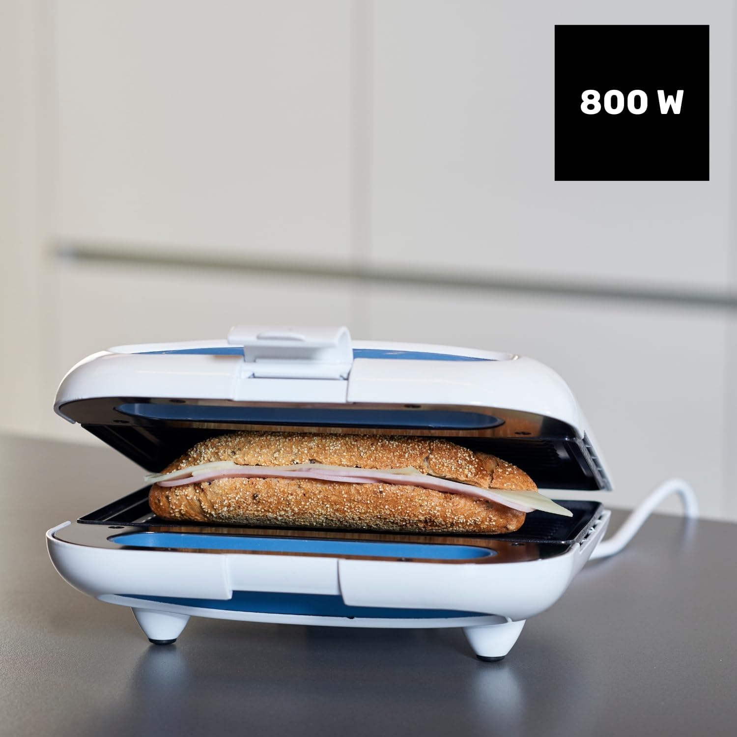 Taurus - Mysandwich Grill - grill électrique 800W, plaques antiadhésives, voyants, blanc