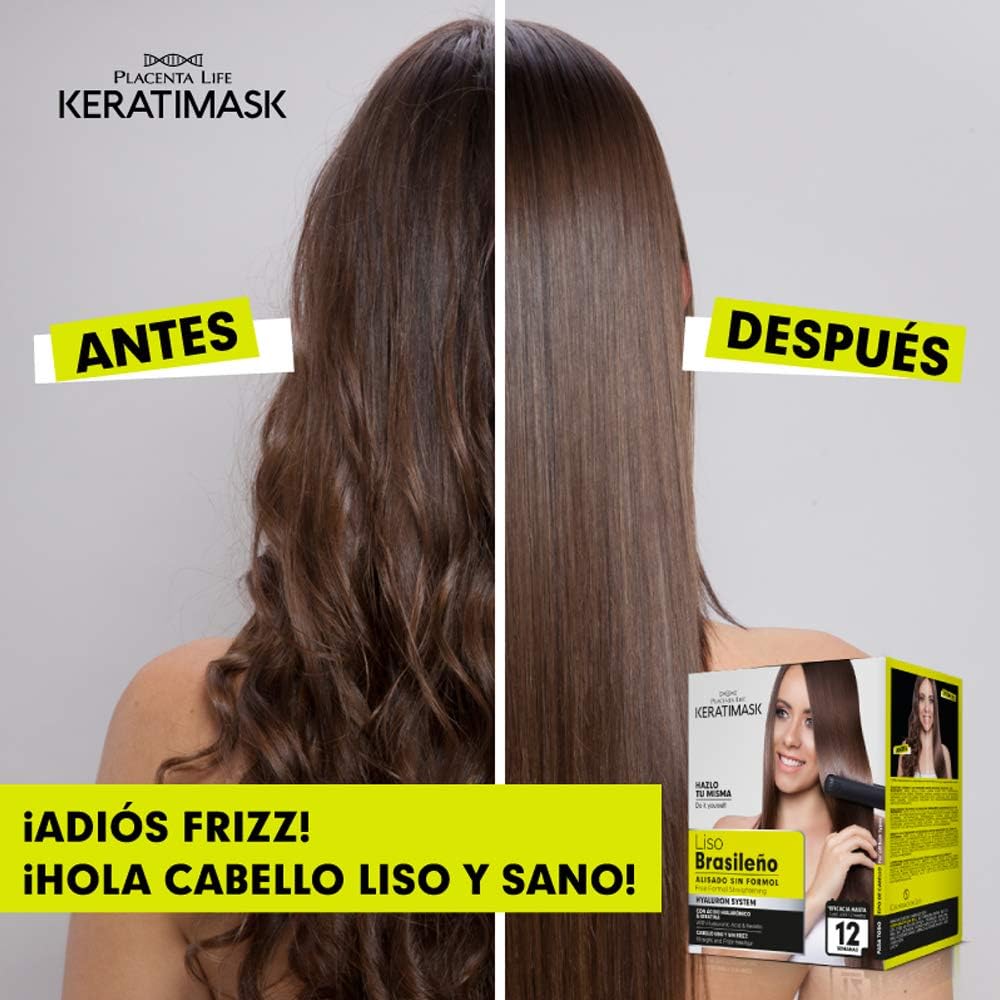Be Natural - Kit Keratimask lissage brésilien, 3x380g, pro longue durée