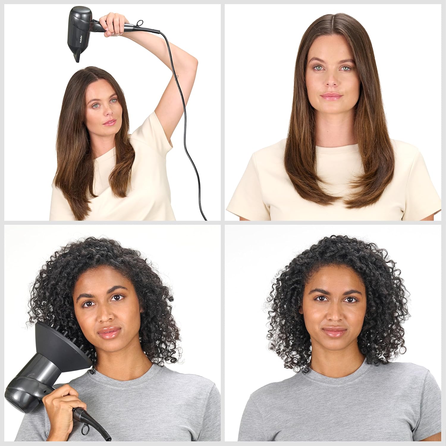 BaByliss - Titanium Shine - compact, ionique, 3 vitesses, anti-frisottis - D6200DE