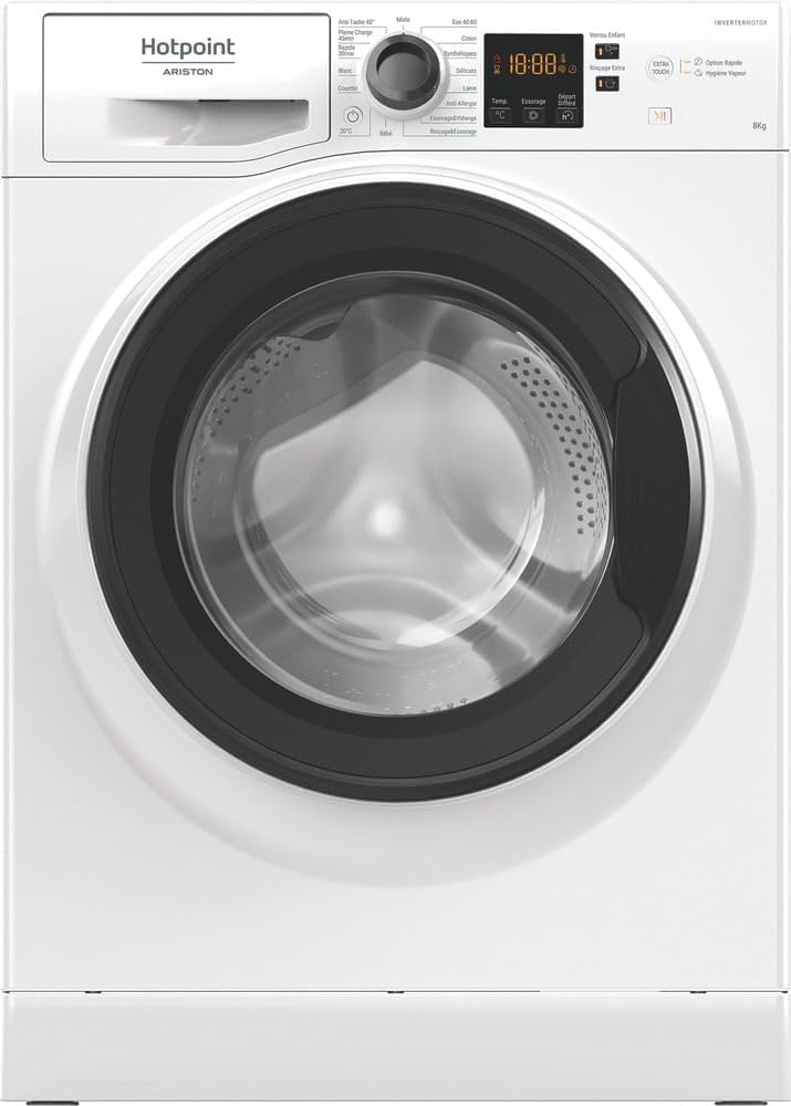 Hotpoint -  8kg, 1400trs, écran digital