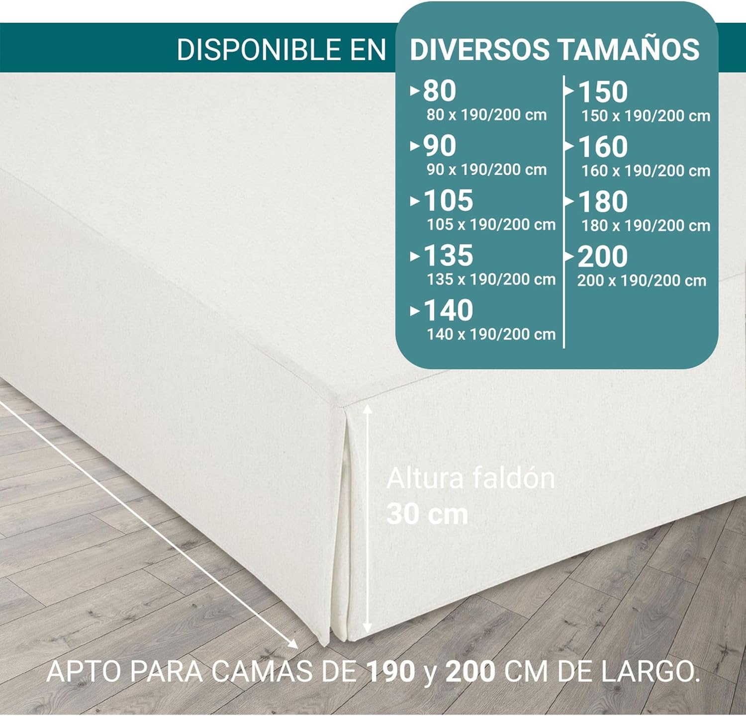 Housse de canapé - modèle espagnol - 160x190/200 cm - ajustement antidérapant, respirant, blanc
