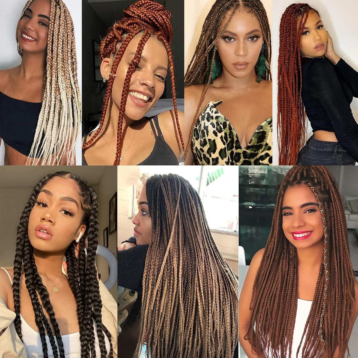 Xtrend - extensions EZ Braids - 66 cm - pré-étirées, coiffables à chaud - T27#