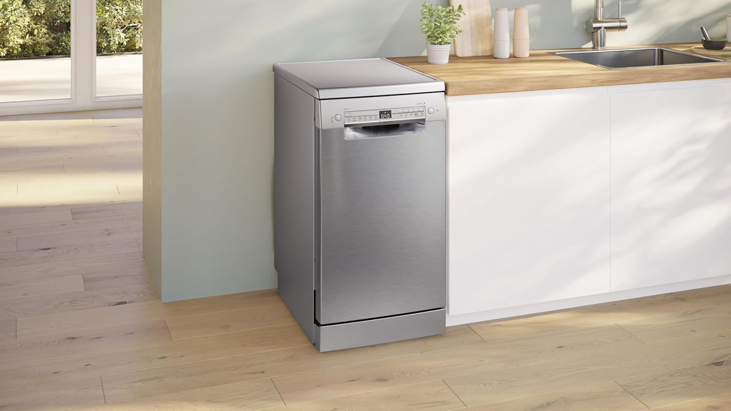 Bosch - Série 2 lave-vaisselle 45cm acier brossé, pose-libre - SPS2HKI55E