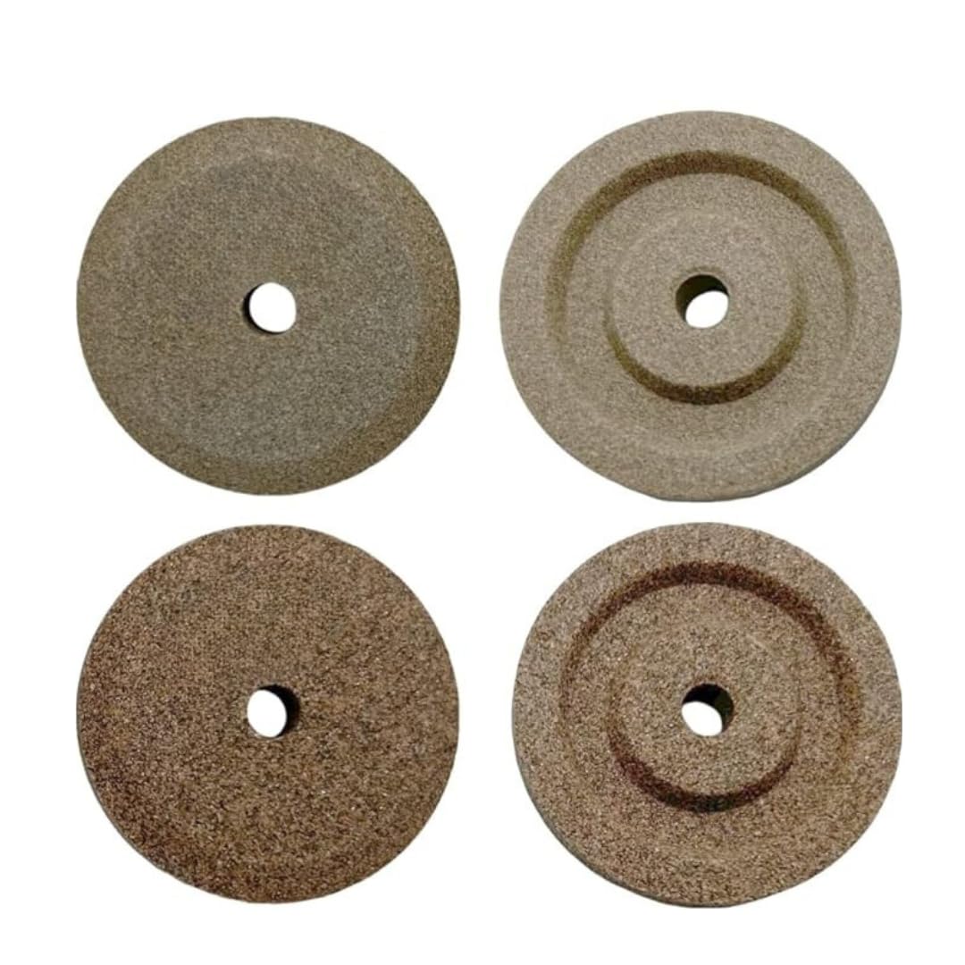 Aiguiseur lame trancheuse - grain fin et grossier - ø45x8mm - trou 6mm