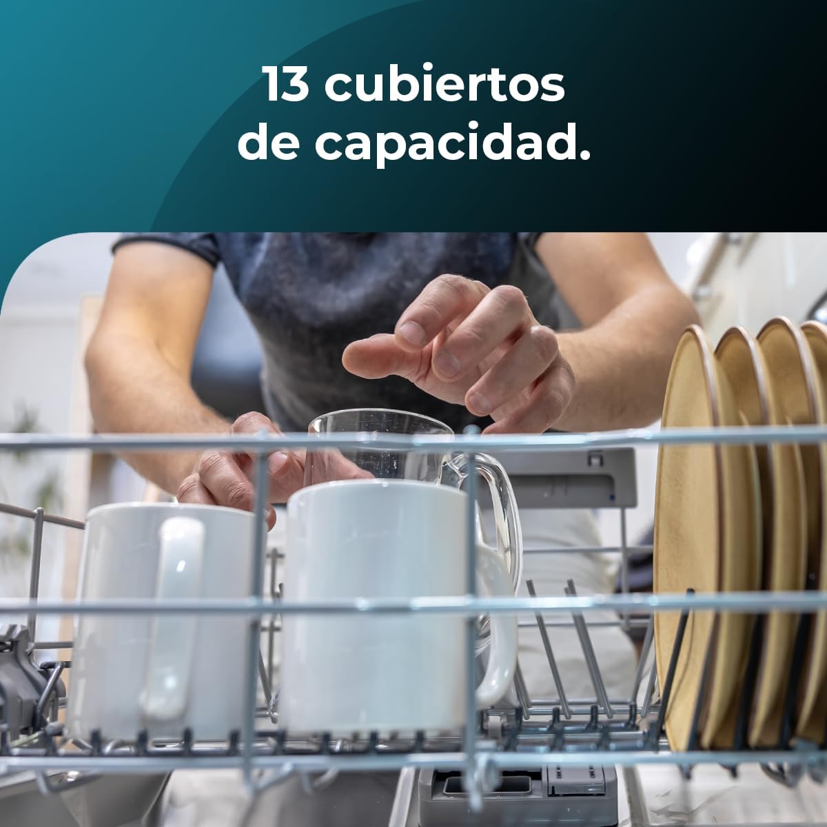 Cecotec - Bolero Aguazero 6100 E - 60 cm - 13 couverts, 6 programmes, Dry+