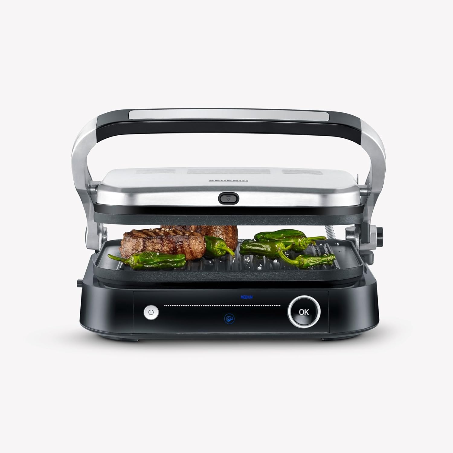 SEVERIN - SEVINI PRO - grille viande multifonction, inox, 1 800 W, KG 2395