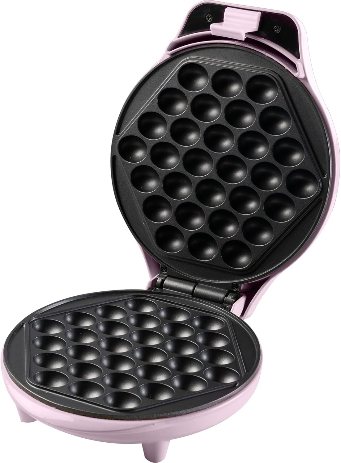 Bestron - gaufrier Bubble Rose - 700W - antiadhésif, feu signal
