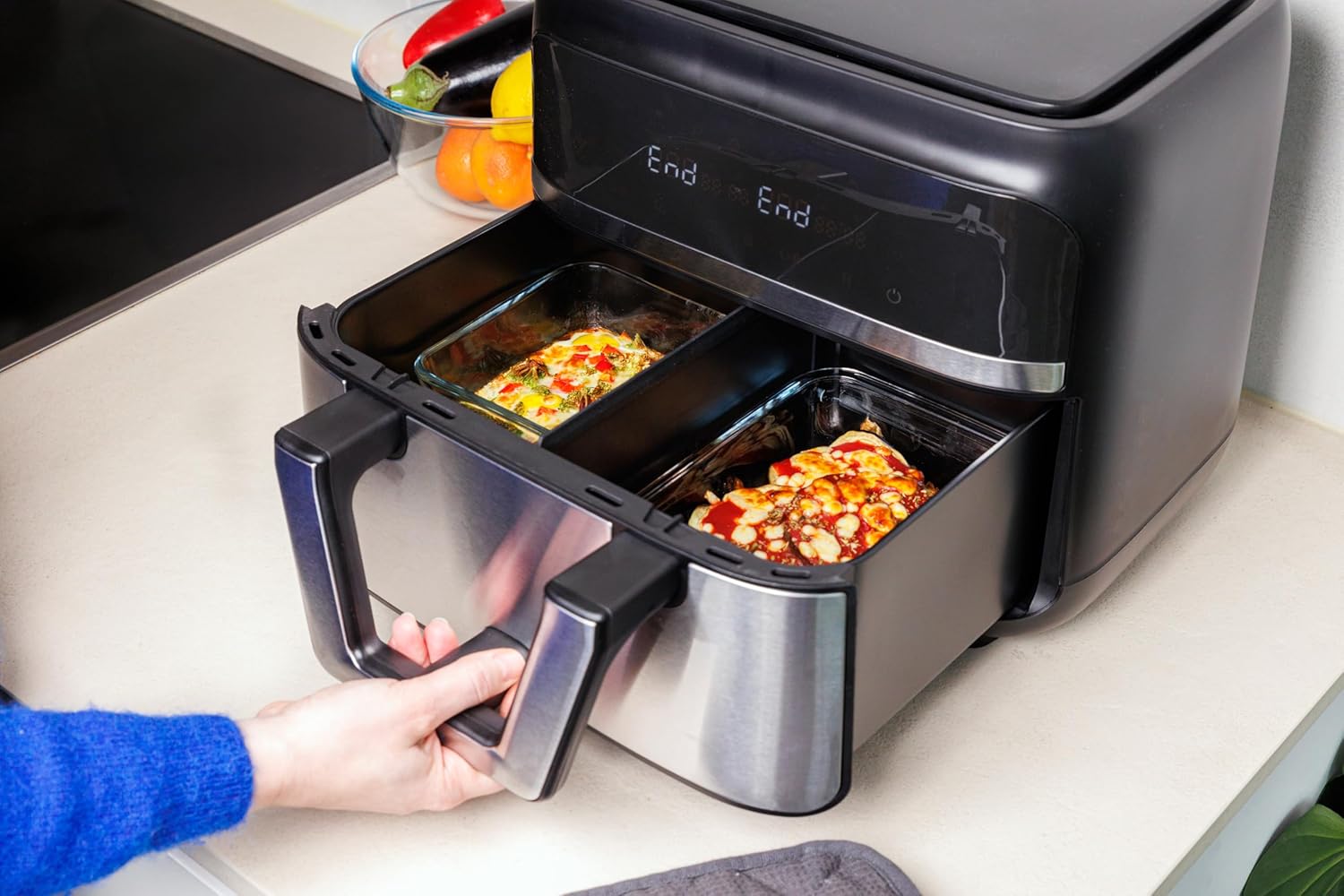 Pyrex - Ideal Airfryer - 23x15 cm - verre borosilicate, four, 1.1L