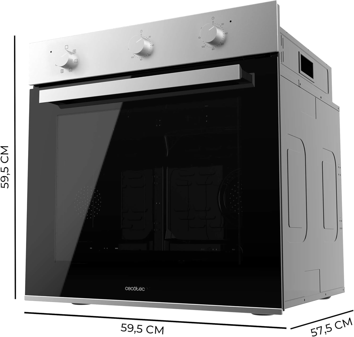 Cecotec - Four encastrable multifonctions, 70L, 6 modes, 2800W, classe A, M236000