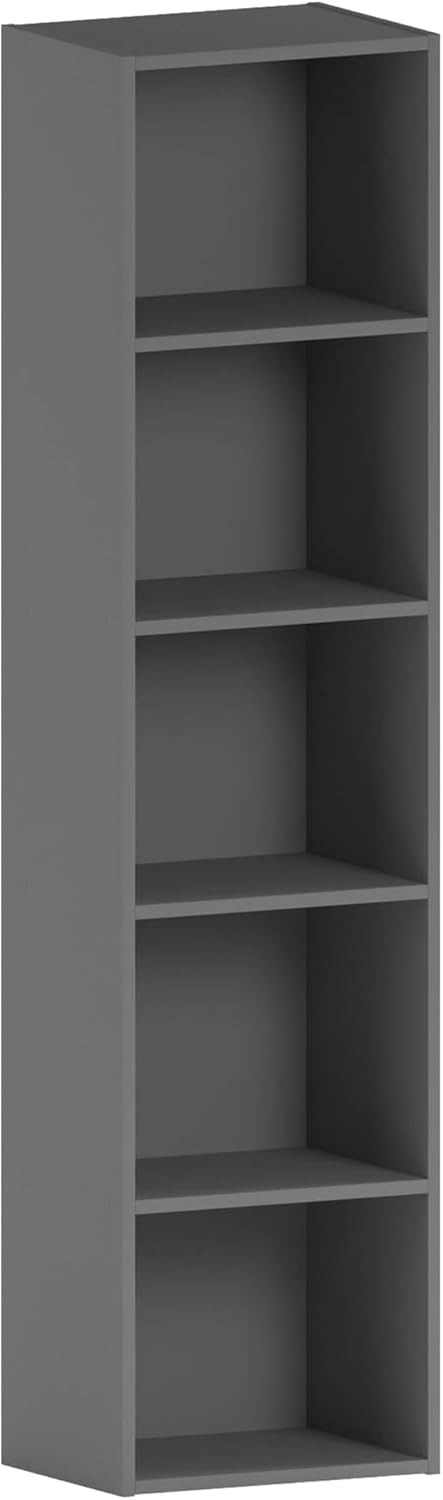 Vida Designs - Oxford cube 5 étages bois gris - bibliothèque compacte