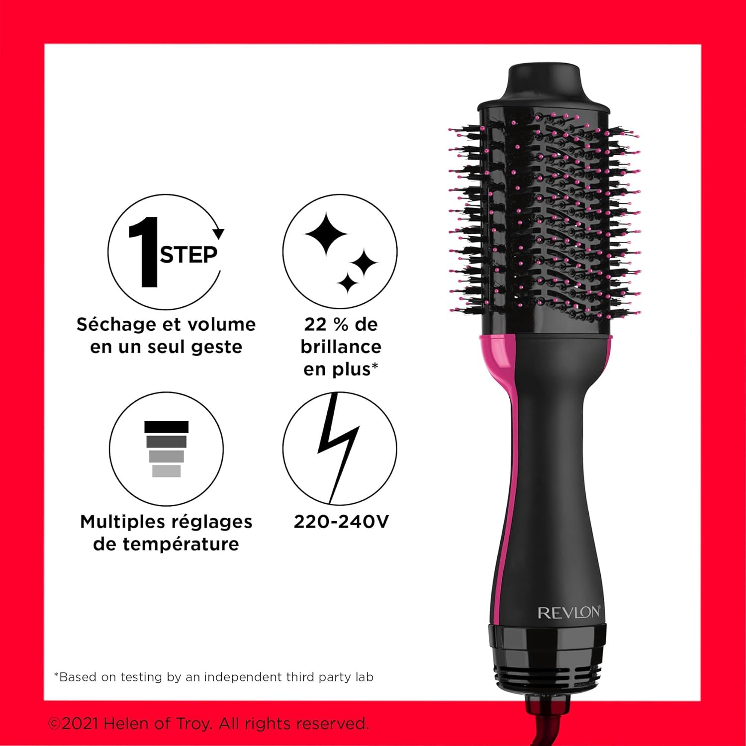 Revlon - Sèche-cheveux Salon One-Step - IONIQUE, CÉRAMIQUE, volume cheveux longs - RVDR5222