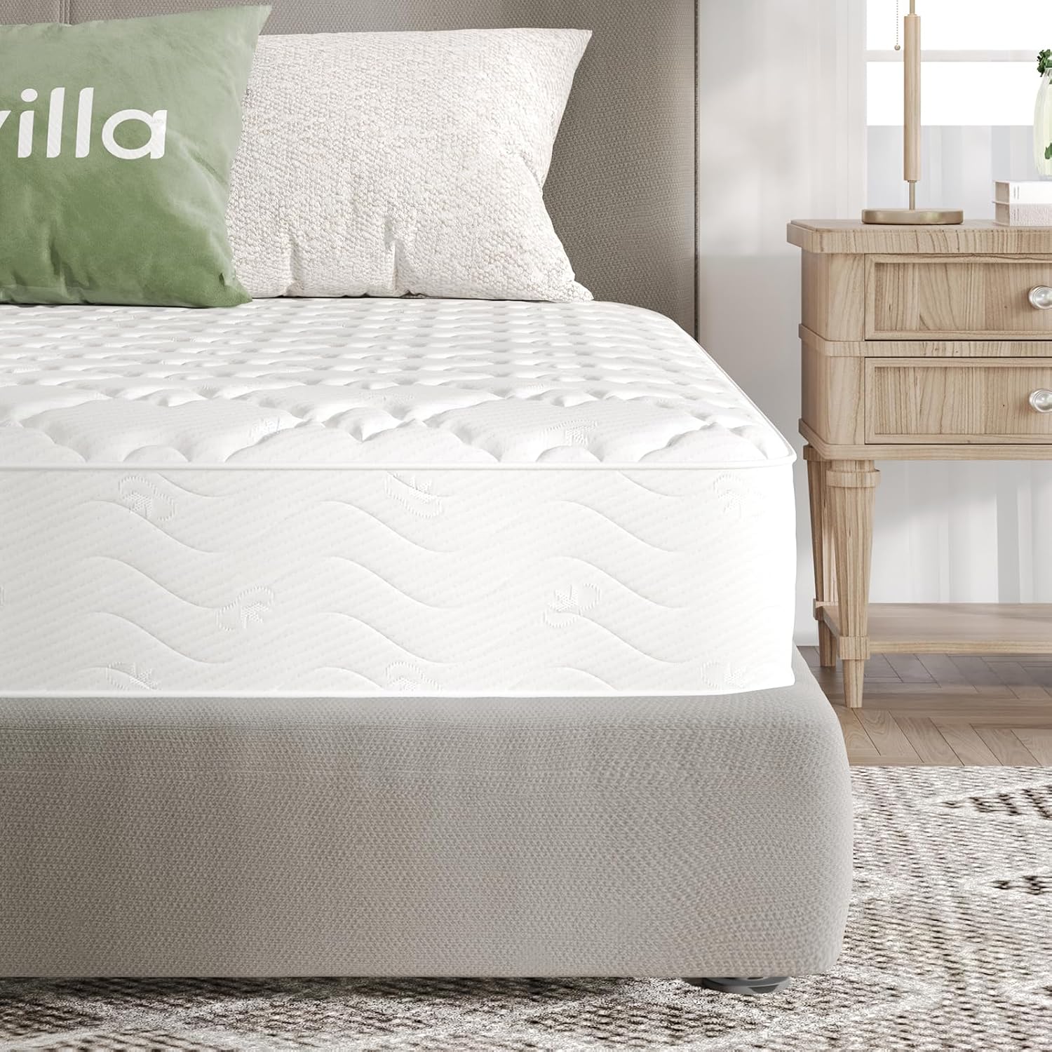 Novilla - Matelas 7 zones, mousse confort, 140x190 cm, 20 cm épaisseur