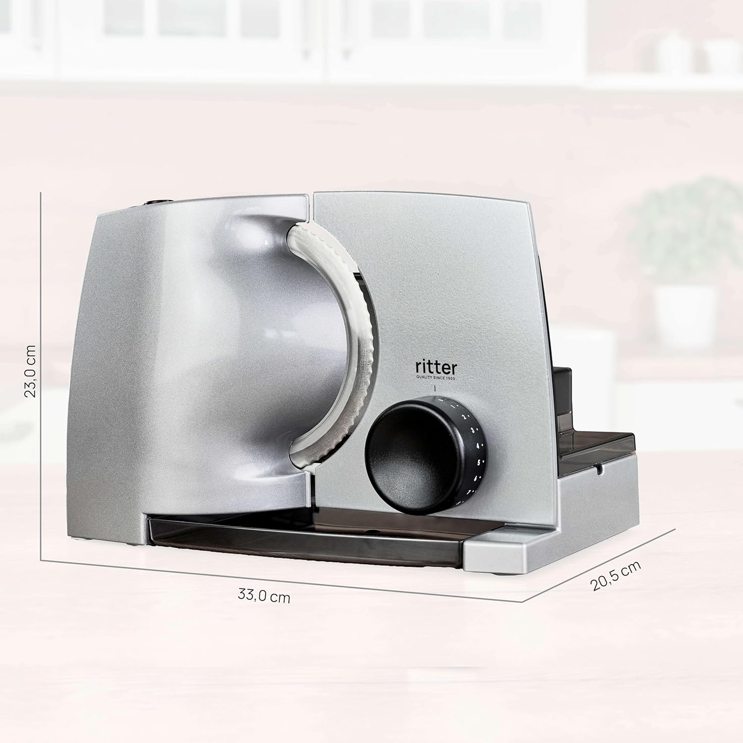 Ritter - Compact 1 - métal - trancheuse électrique universelle, fabriquée en Allemagne
