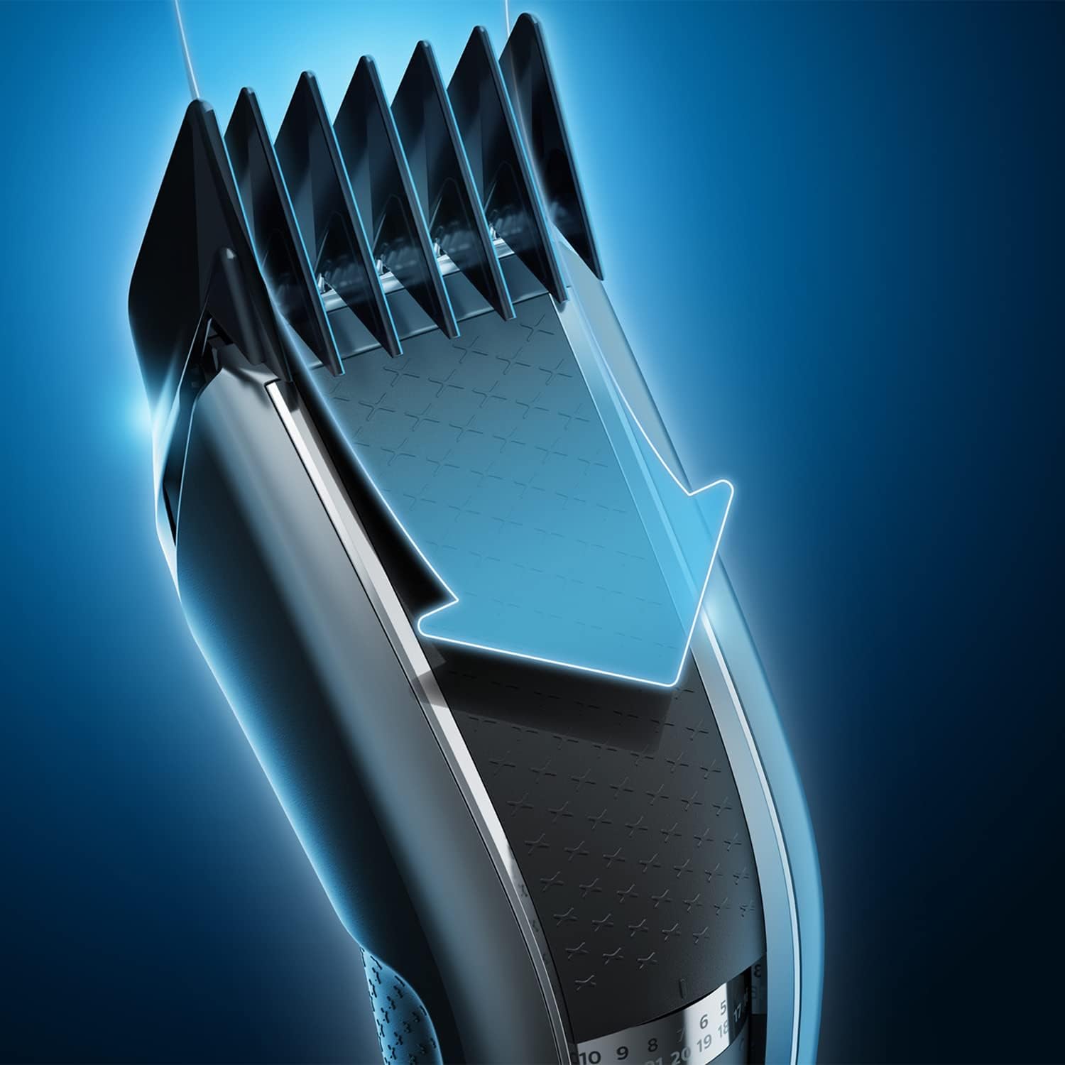 Philips - Série 5000 - tondeuse cheveux lavable, Trim-n-Flow Pro - HC5650/15