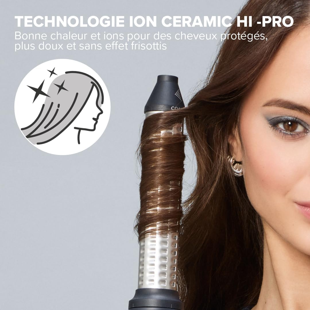 Bellissima - Prodigy Deluxe - Brosse soufflante 5-en-1 - Brushing, lissage, boucles, diffuseur, accessoire céramique