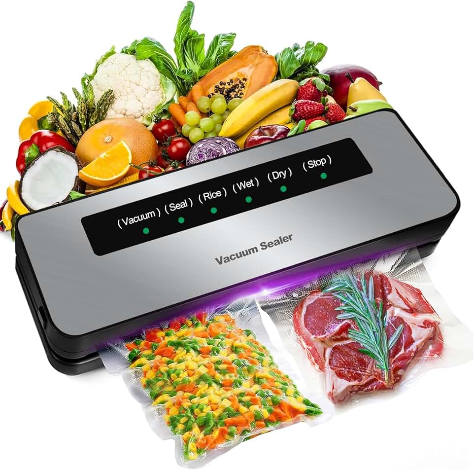 Machine Sous Vide Alimentaire - 6 en 1, pro, 20 sacs, tube, secs/humides