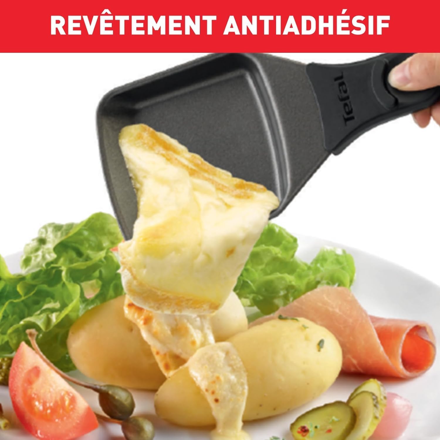 Tefal - Gourmet 10 Inox&Design - 10 coupelles, antiadhésif, Thermo-Spot - RE458812