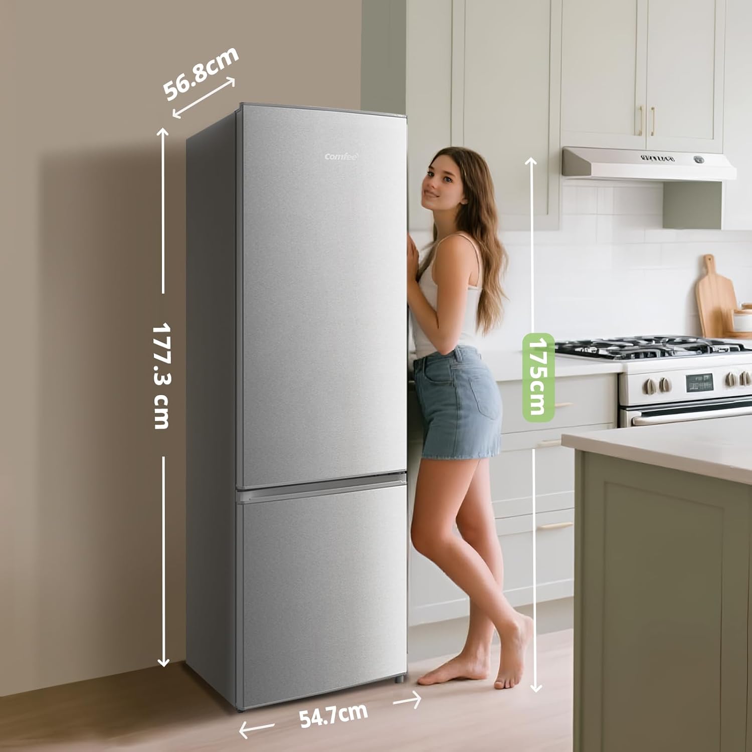 Comfee' -177,3cm - 262L Low Frost, LED