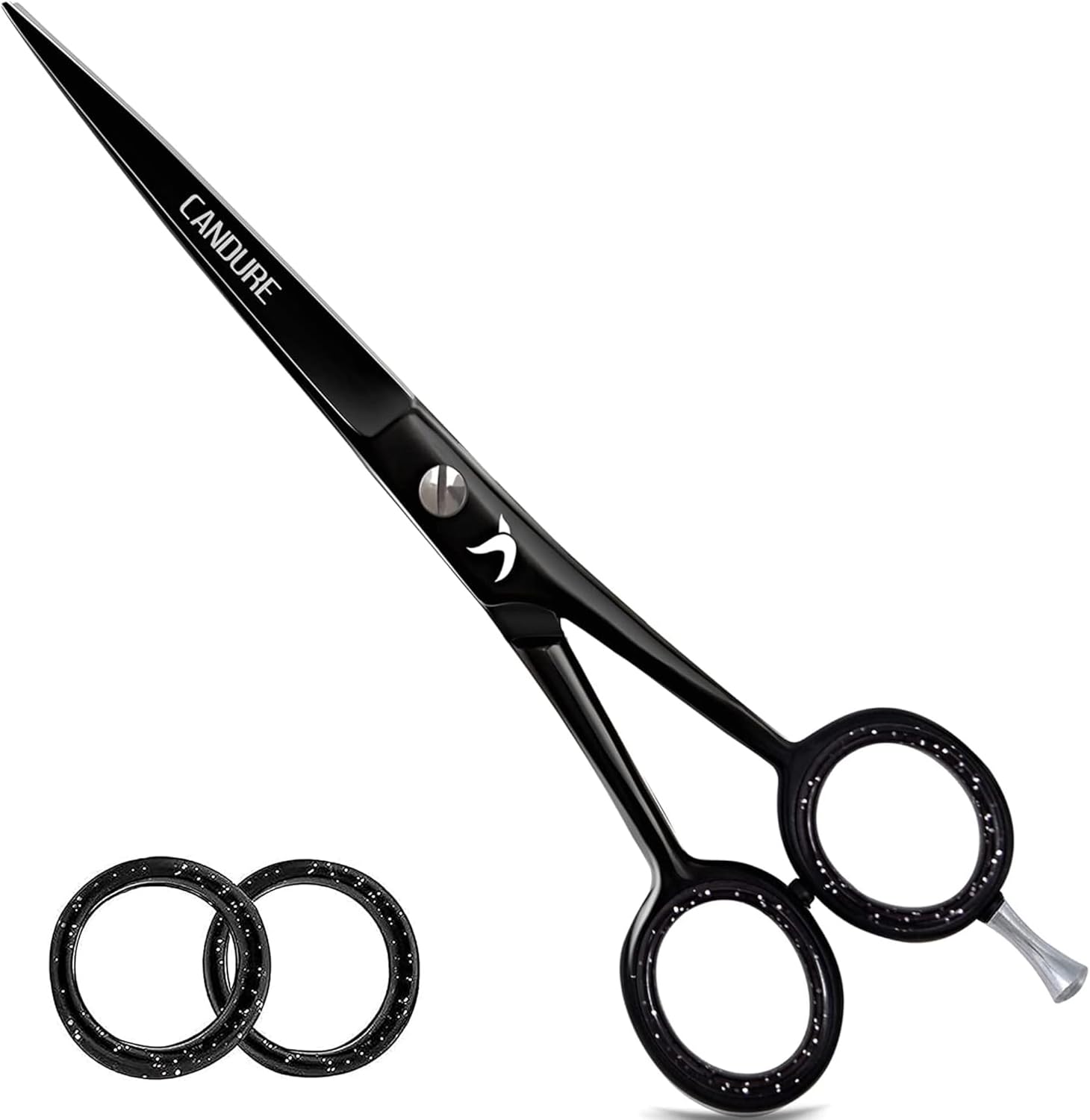 Candure - ciseaux professionnels noirs 6,5
