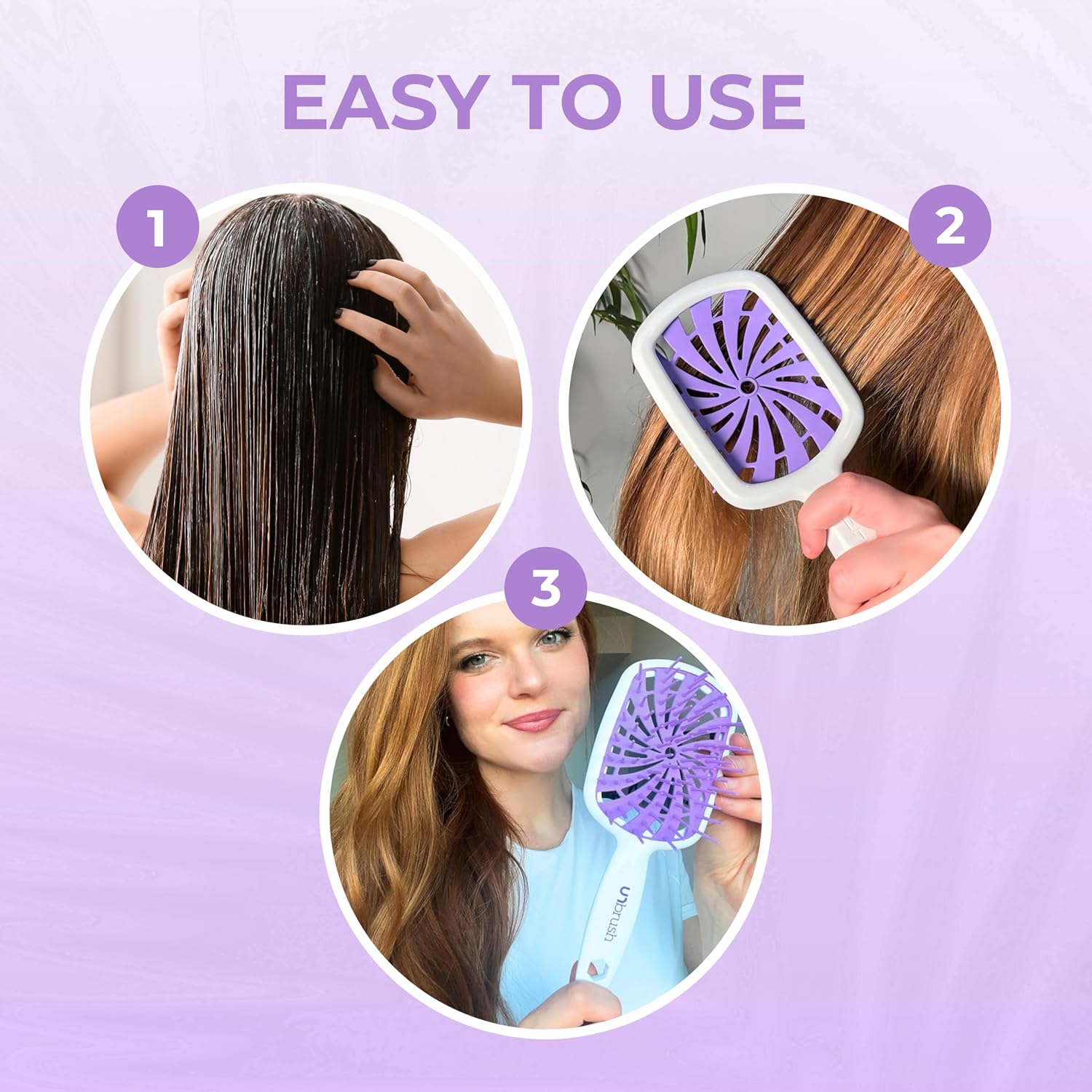 FHI Heat - UNbrush Plus - ultra légère, 84 poils UltraFlex, brosse démêlante antistatique