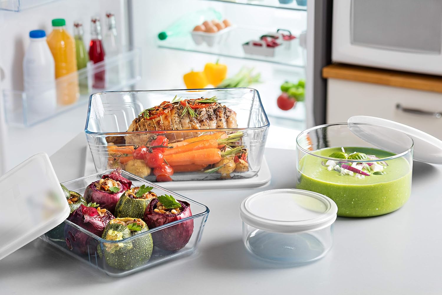 Pyrex - Cook & Freeze - 19x14 cm - plat verre avec couvercle, lot de 2, 0.80 L