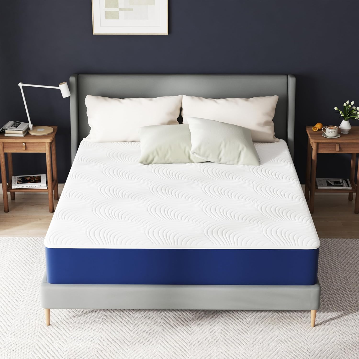 Matelas - mémoire de forme, 160x190 cm, 20 cm, H3, 7 zones, ergonomique