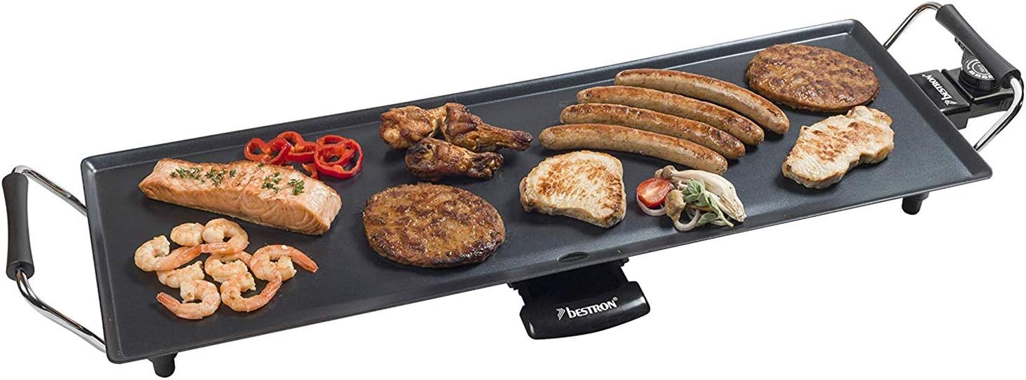 Bestron - Plancha XL - surface extra longue, antiadhésive, 6 pers.