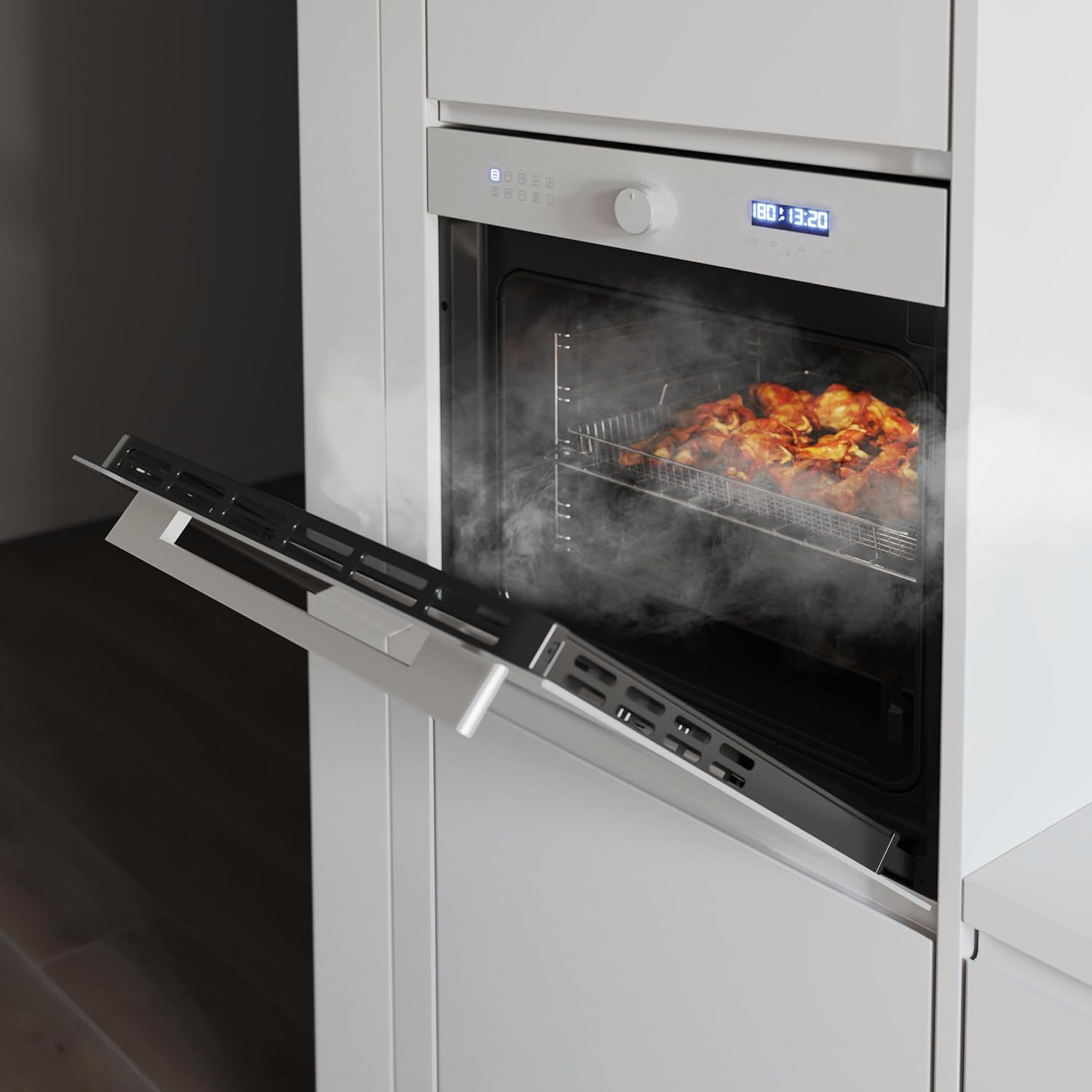 Cecotec - Four encastrable Bolero Hexa, 60 cm, 81L, Airfryer, 11 fonctions, AF316000
