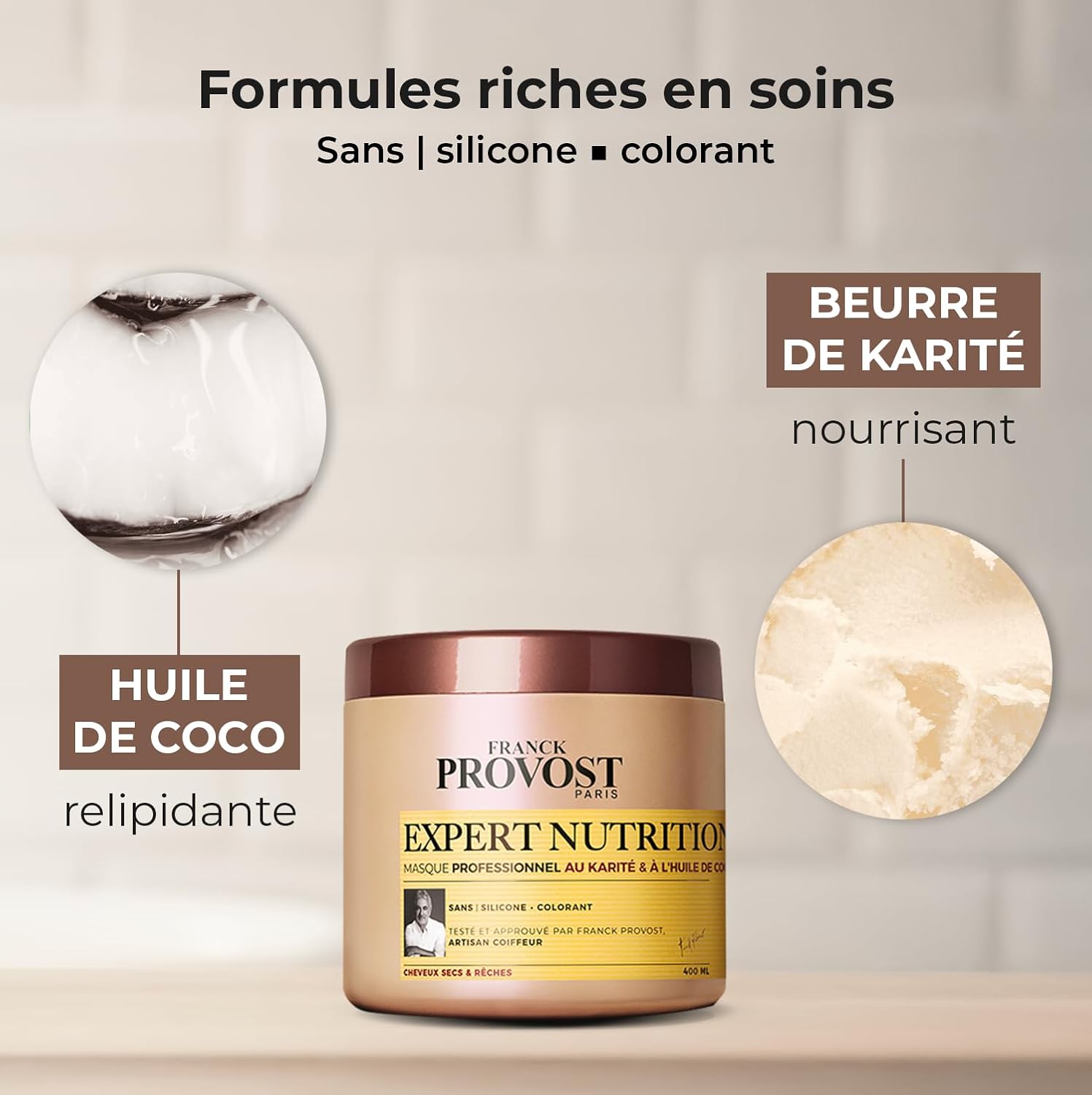 Franck Provost - Expert Nutrition - 400ml - masque capillaire nutrition intense