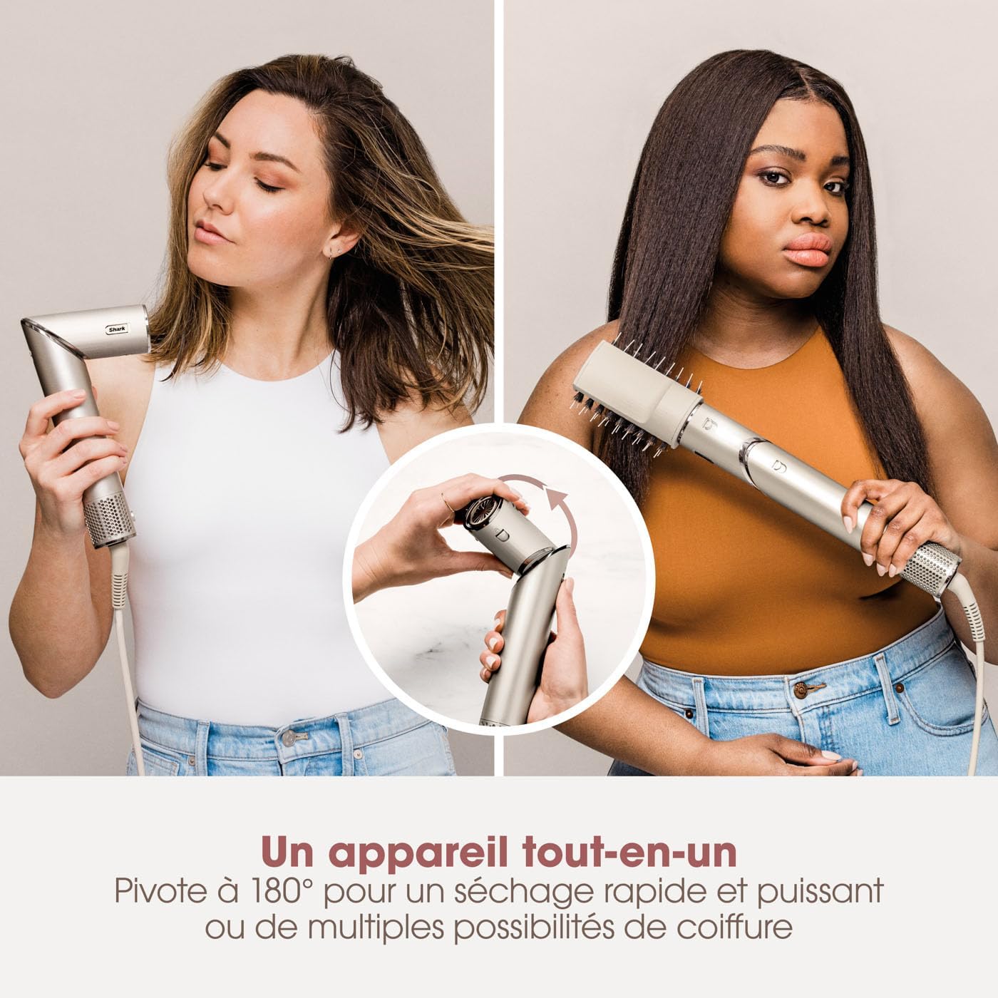 Shark - Styler air chaud multi-styles - boucleurs, brosses, concentrateur, sans chaleur