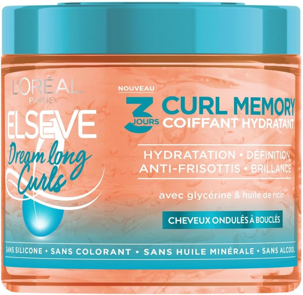 L'Oréal Paris - Dream Long Curls Gel coiffant boucles 400ml - ricin, glycérine, sans silicone