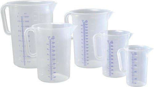 hünersdorff - verre doseur - 2L - PP incassable, poignée, lot de 2