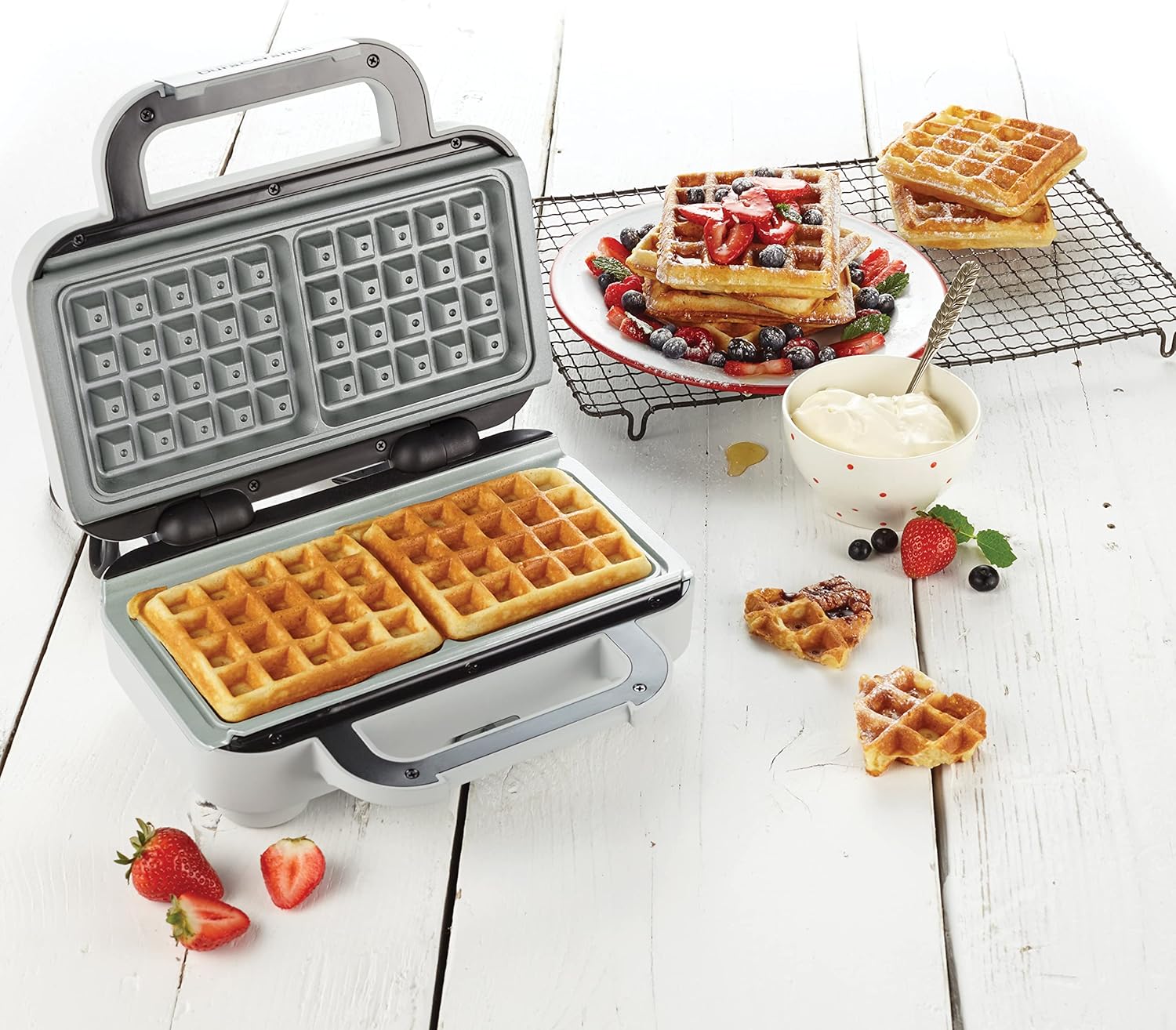 Breville - Machine à gaufres série VST072X - compacte - Gris/Argent - VST072X