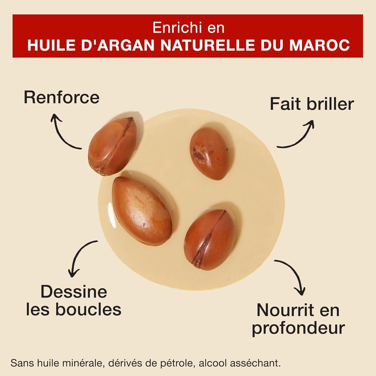 Creme of Nature - Crème Activatrice Boucles Argan Oil - 355ml - active et définit les boucles, soin cheveux crépus