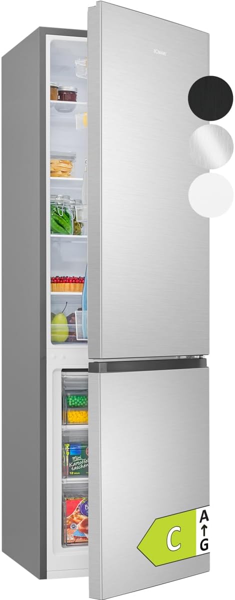 Bomann - 55cm, 268L, éclairage LED, inox