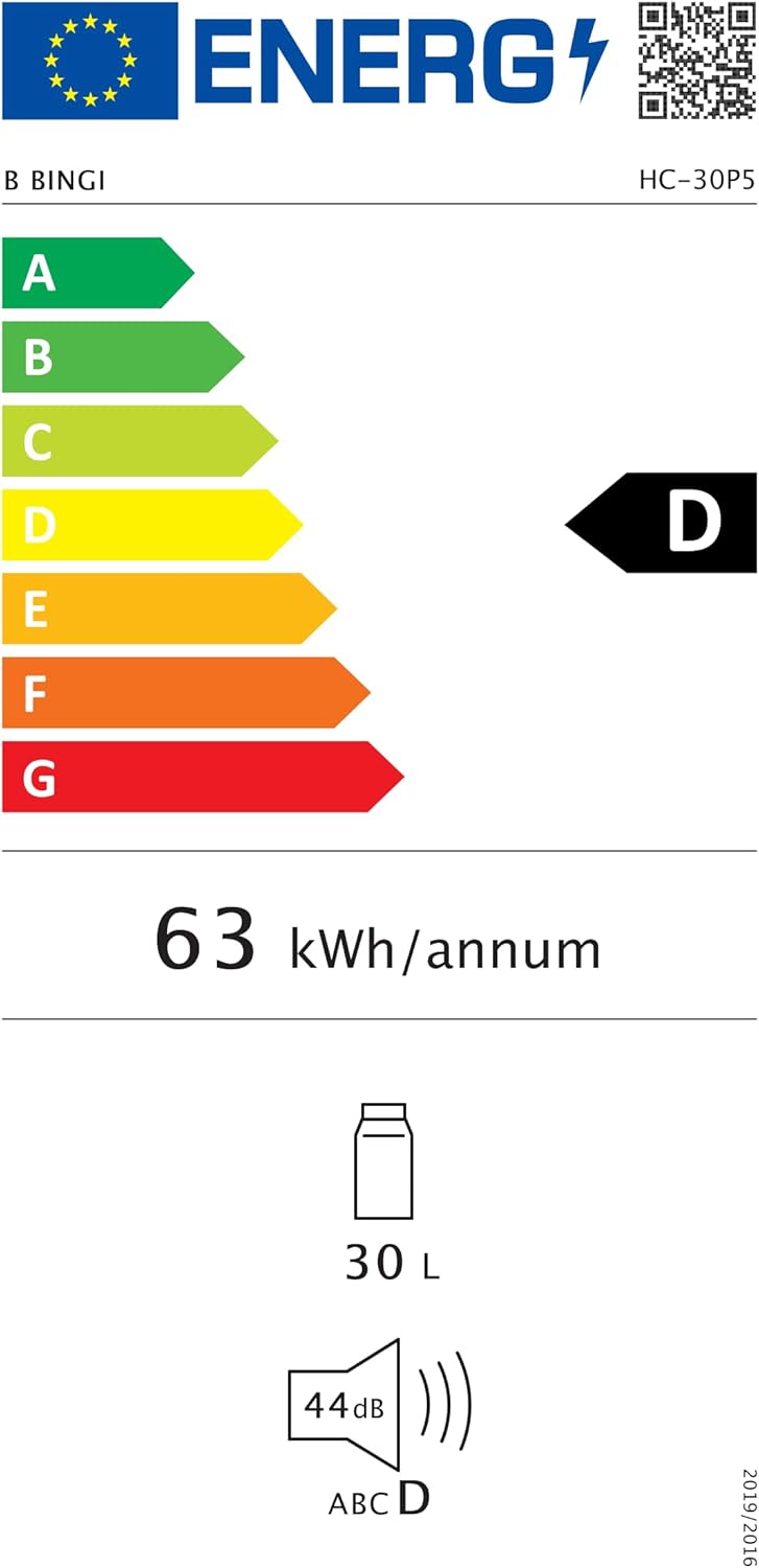 BINGI - glacière électrique 30L - silen. ≤45dB, -18°C à +15°C