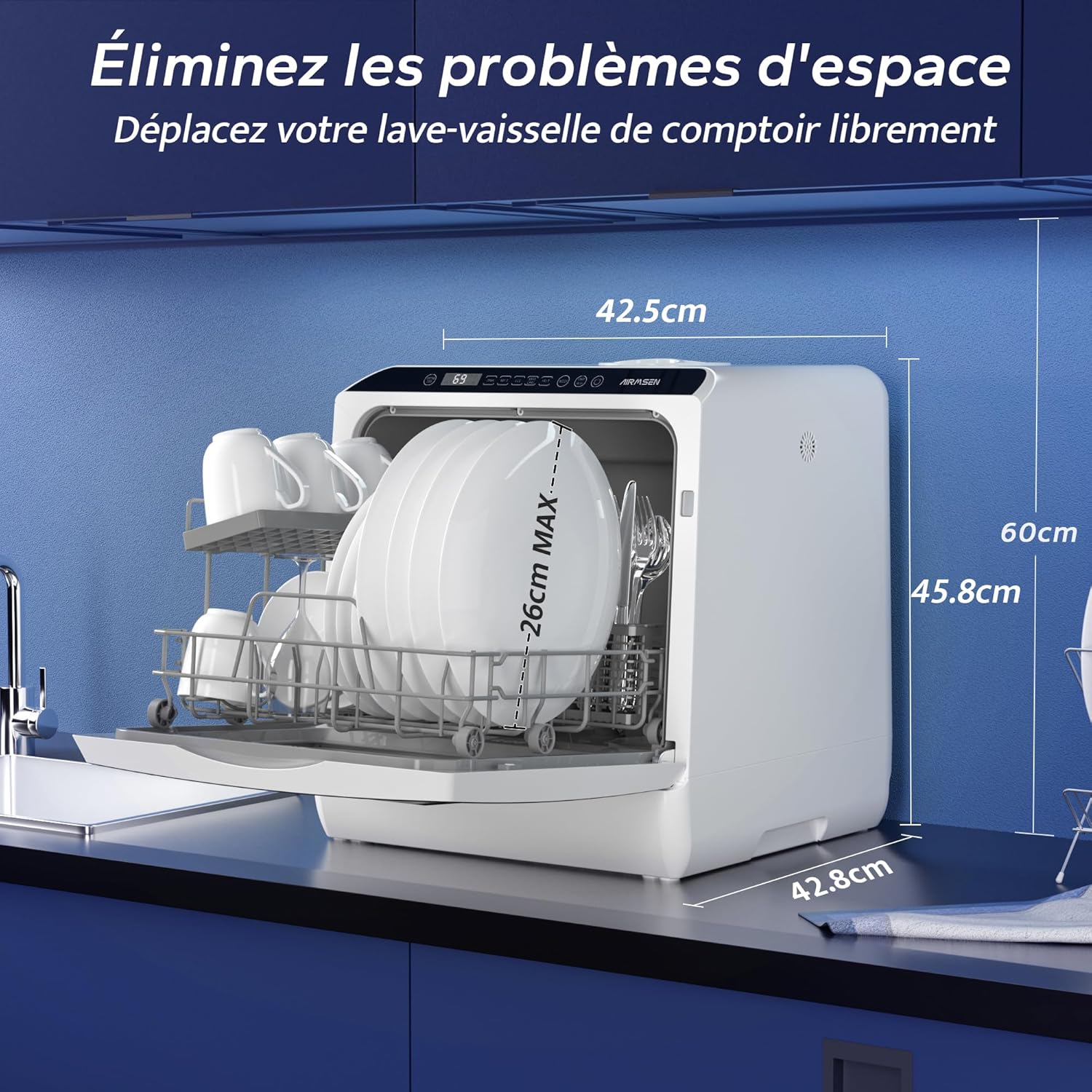 AIRMSEN - 5L, écran LED tactiles
