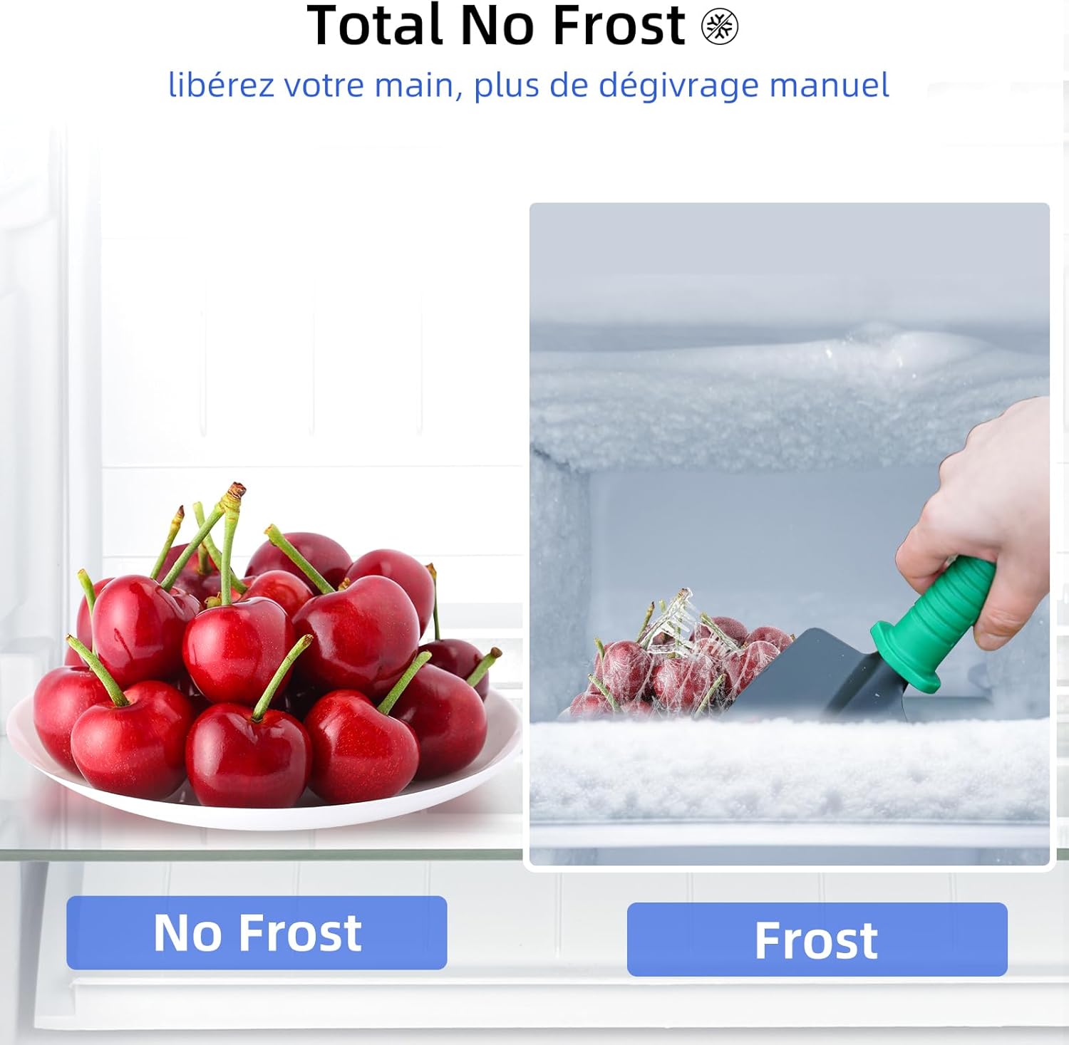 CHIQ -  356L, inox, no frost,