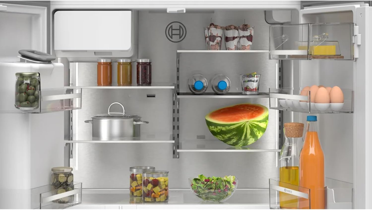 Bosch - série 6 - 183x90,5 cm - réfrigérateur américain inox 574 L - KFD96APEA