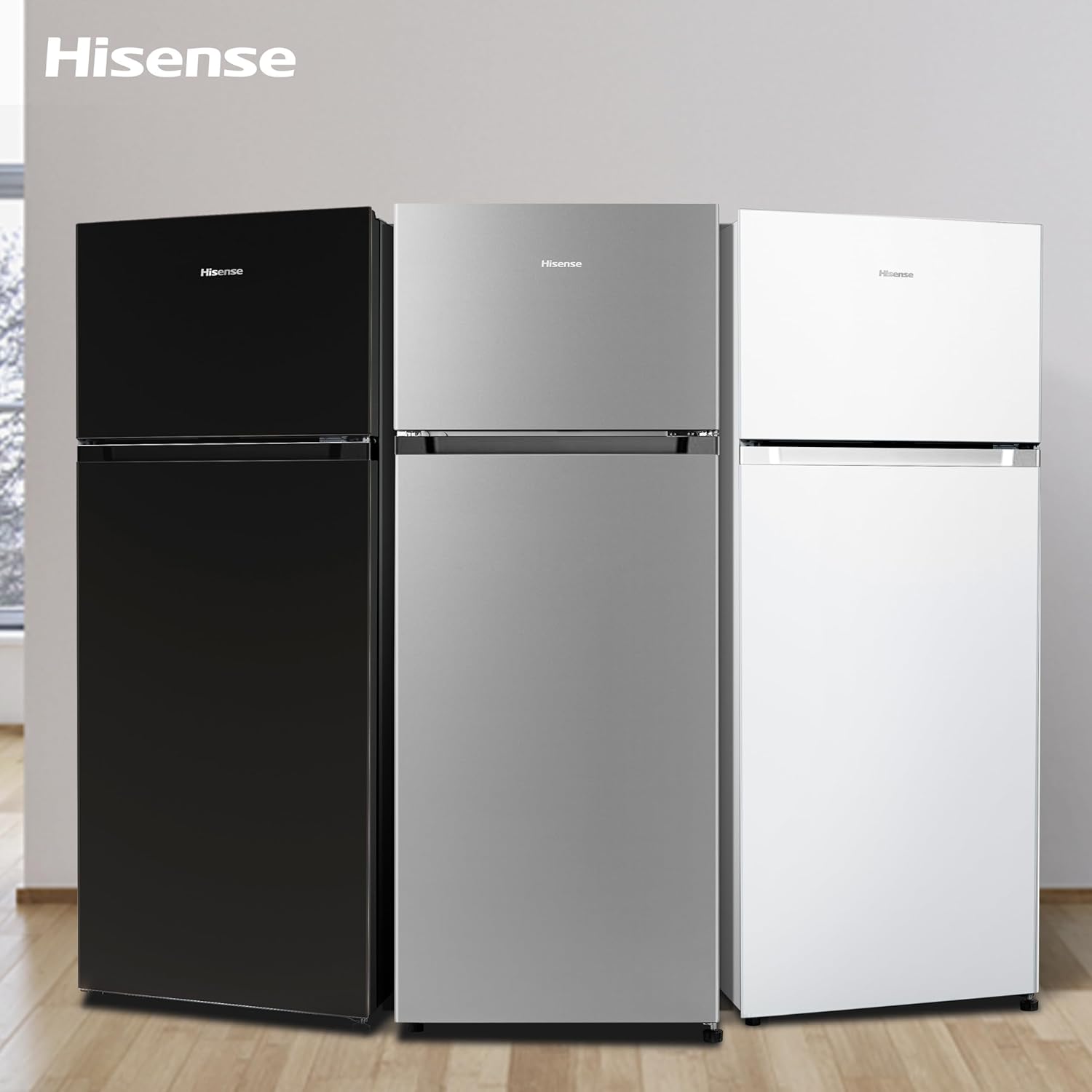 Hisense - Double Porte 206L, Argent, 143.4x54.2x55cm, MTM55205SE