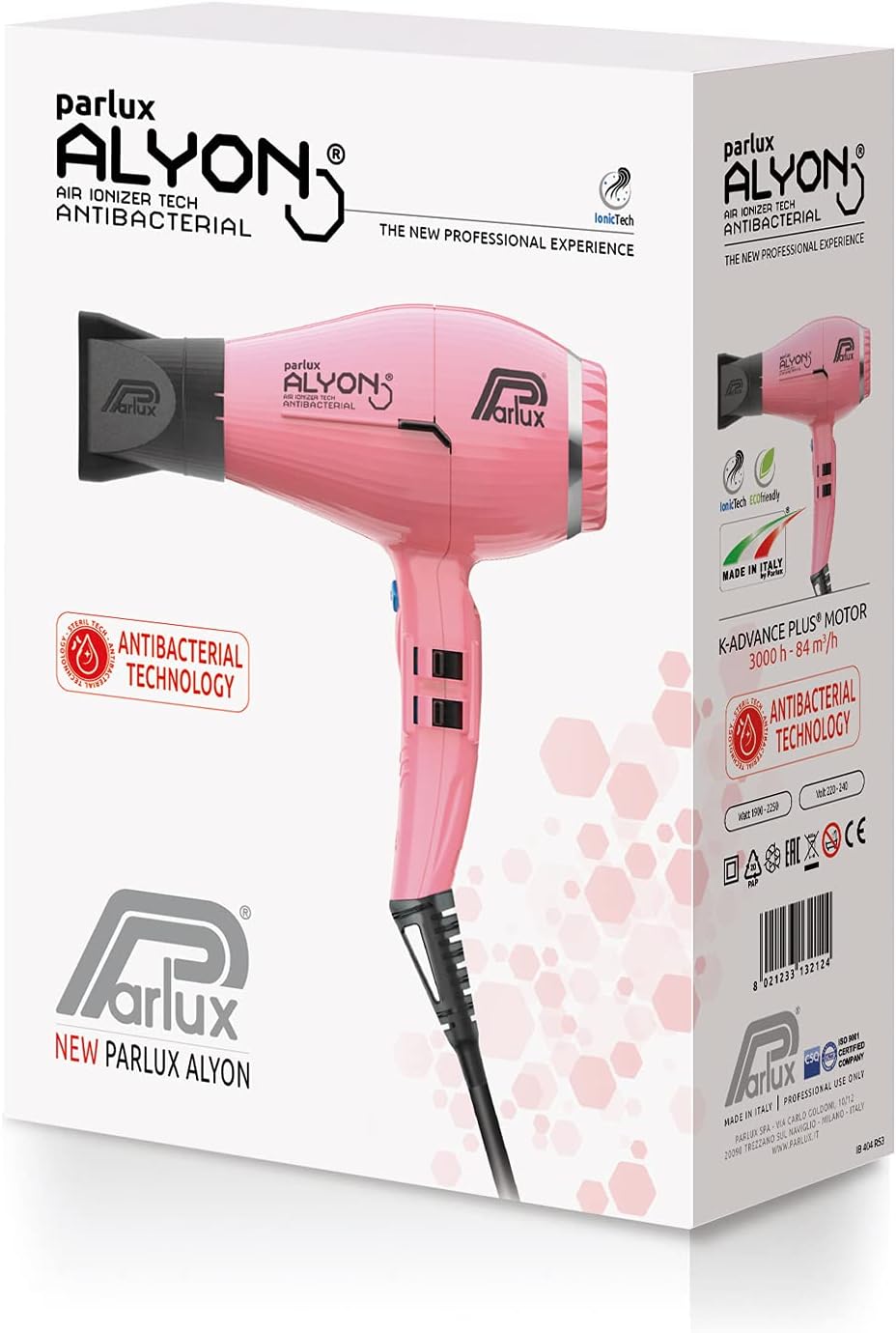 Parlux - Alyon (Rose) - compact, léger, ionique - séchage rapide