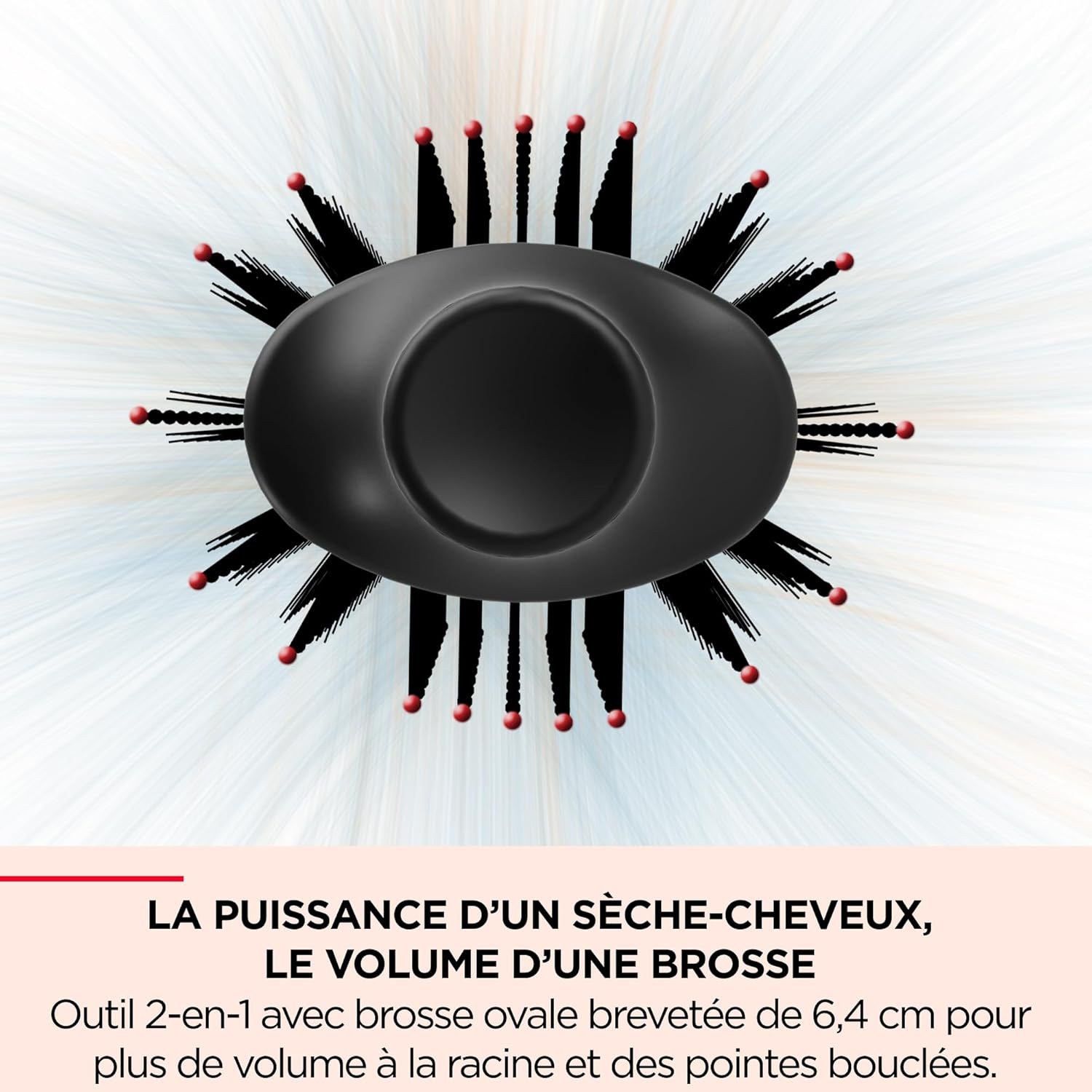 Revlon - One-Step Volumiser Plus - tête amovible - céramique/titane, picots mixtes, technologie ionique RVDR5298E