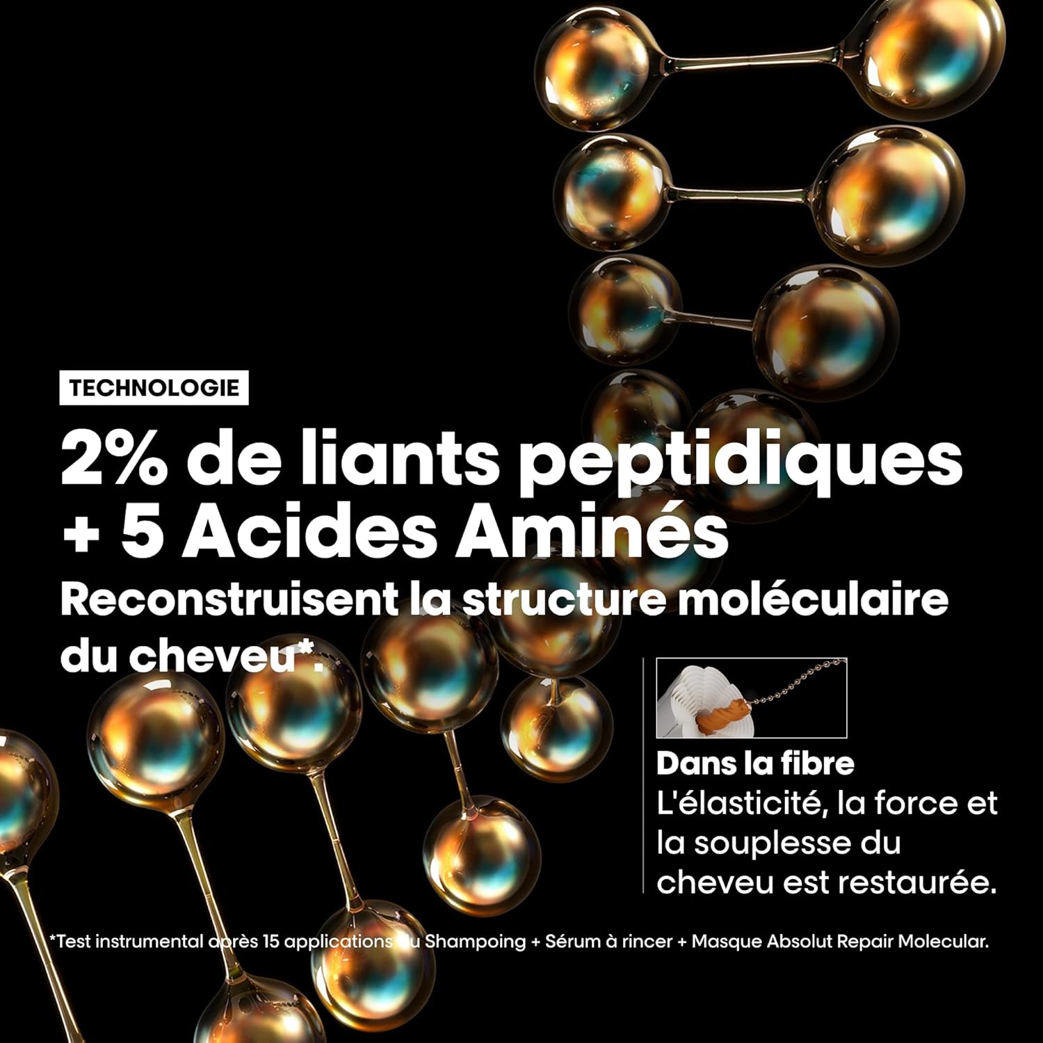 L'Oréal - Absolut Repair Molecular - routine réparatrice - douceur, souplesse, formule brevetée