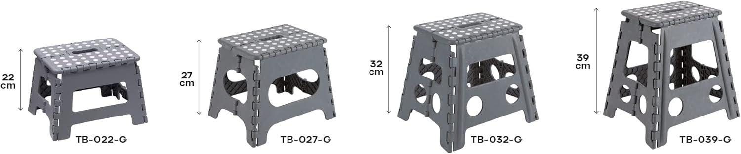 Arregui - tabouret pliant multiusage - 32 cm - marchepied compact TB-032-G