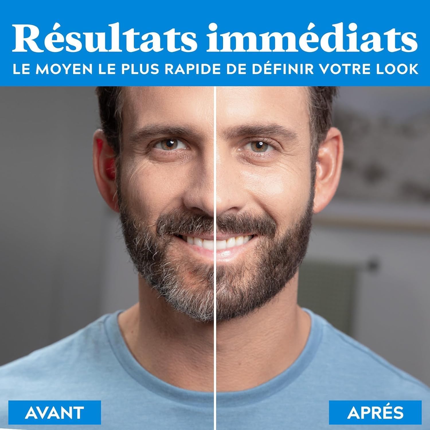 Just For Men - Coloration Barbe & Sourcils - temporaire, 30 applis, noir