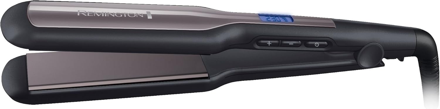 Remington - Lisseur Pro-Ceramic Extra - plaques 45mm - cheveux épais, écran LCD, 150-230°C, S5525
